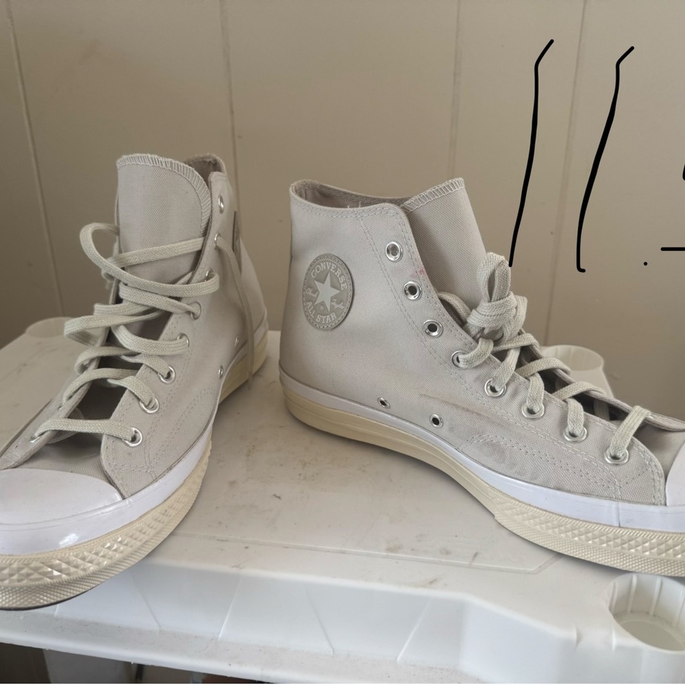 Converse High Top Sneakers - Off-White Canvas
